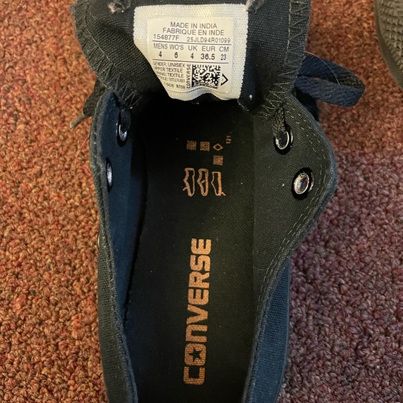 Converse black and gold sneackers size 6 - Picture 6 of 9